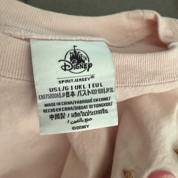 Disney World Pink Long Sleeve Spirit Jersey with Mickey Balloon Design large - Picture 5 of 5
